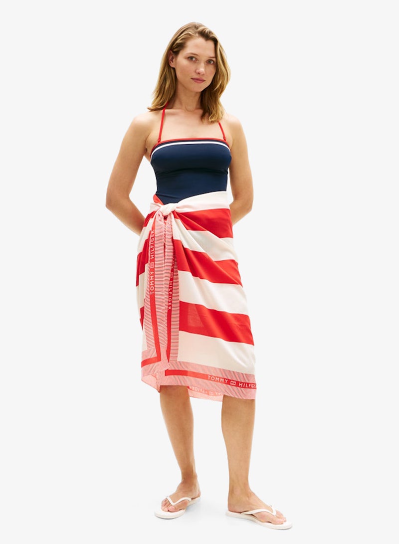 TOMMY HILFIGER Chic Enamel Flag Flip-Flops - Image 3